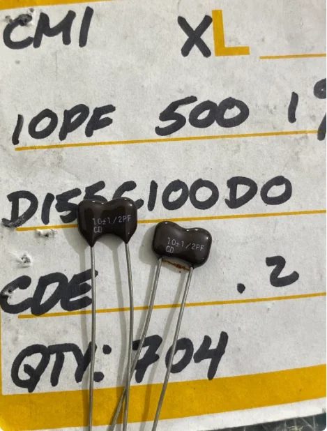 

20pcs/lot Original American CD 500V 10PF silver mica capacitor free shipping