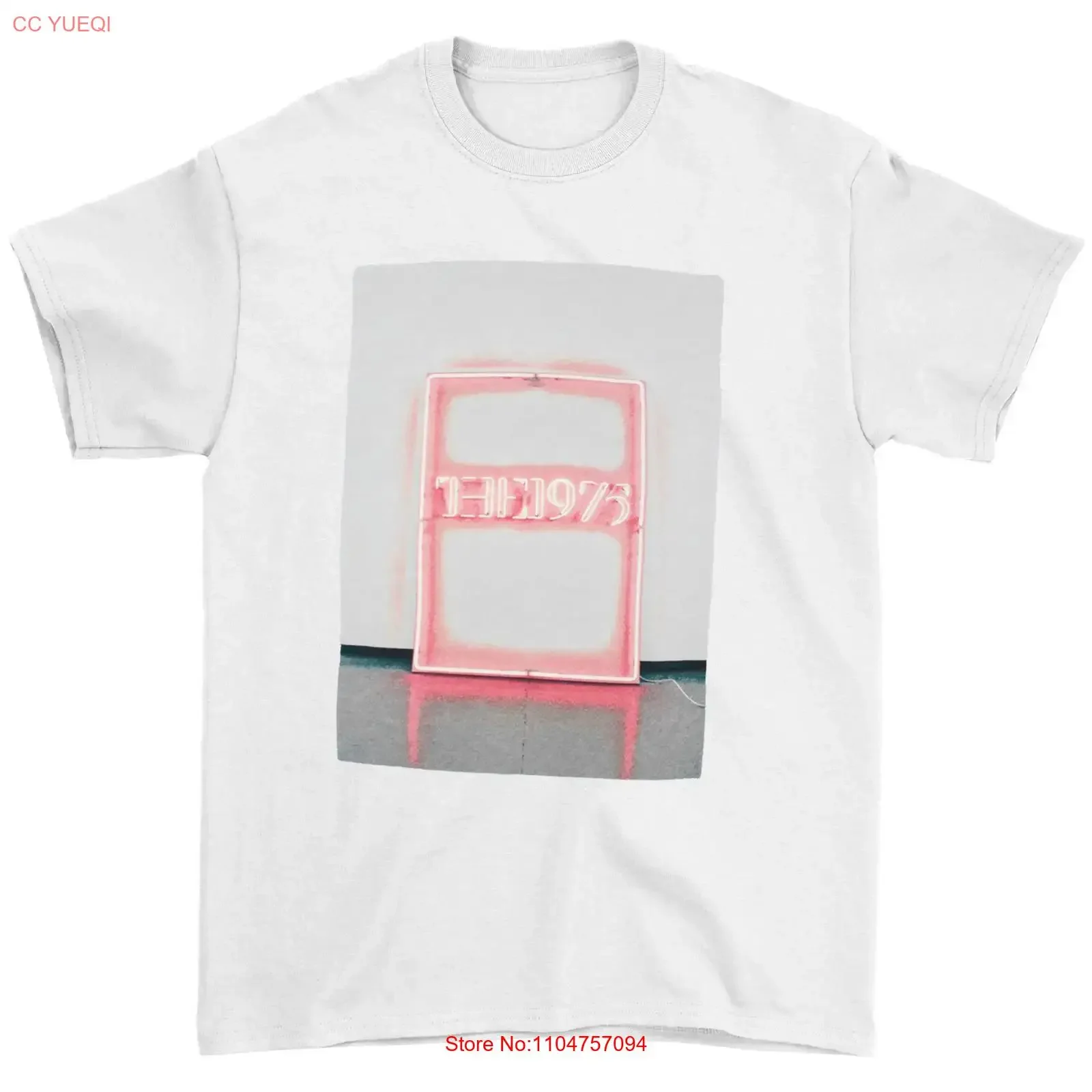 Men's 1975 Neon Sign 2016 Fall Tour City Info New York Orlando T shirt vintage Washed Unisex Versatile Comfortable graphic