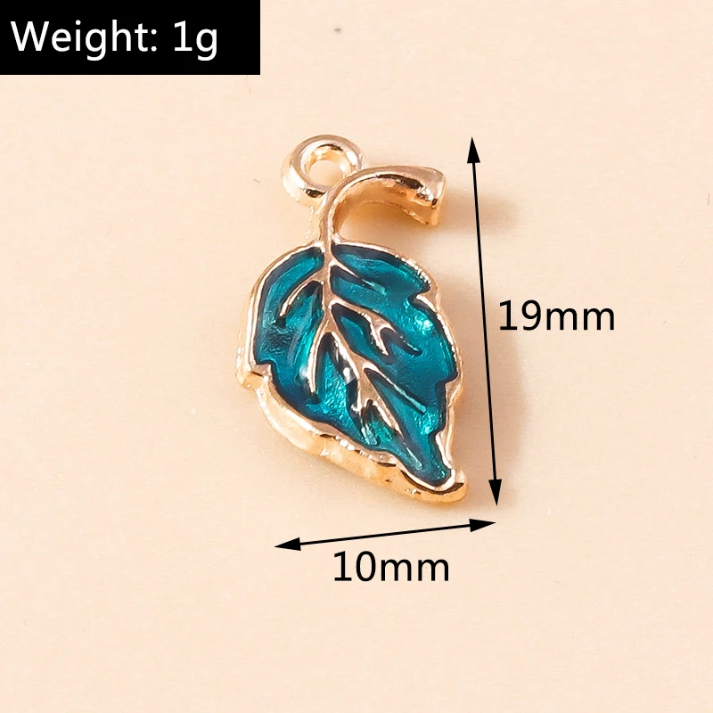 Leslie 10 Stück niedliche Herbst-Anhänger zum Erntedankfest, Ahornblatt, Pilz, Apfel, Kürbis, Anhänger für Armbänder, Halsketten, Schmuckherstellung – Detail 12