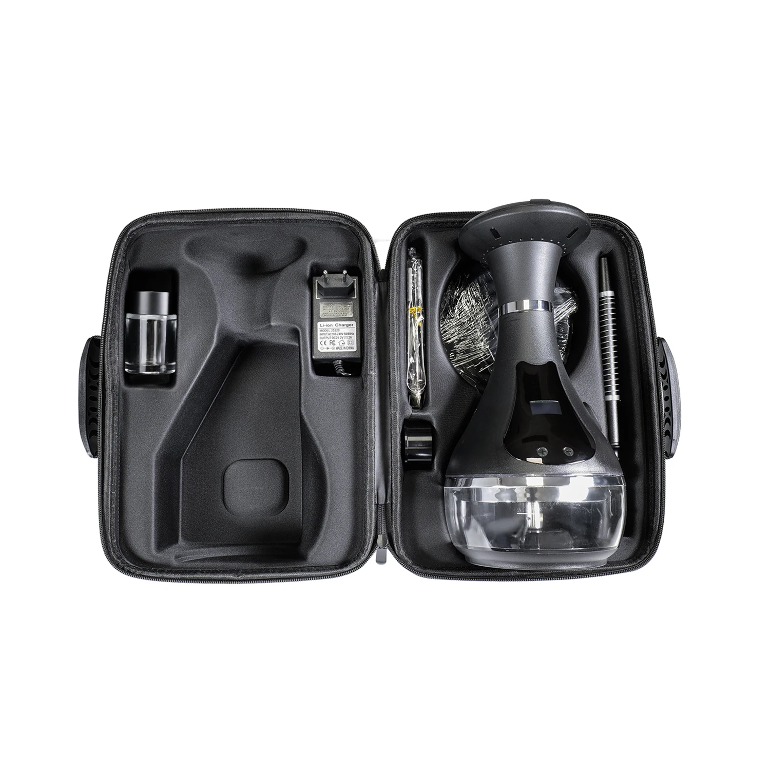 2025 Set di narghilè elettrico portatile di lusso in acrilico inossidabile Shisha elettrico Shisha di alta qualità con display a LED