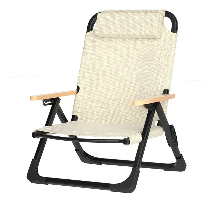 

Camping chair, folding portable 2025 new seat and sleep beach chair