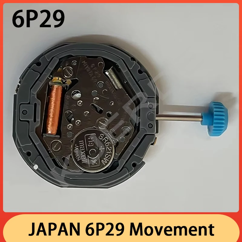Pièces de mouvement de montre à quartz d'origine japonaise MIYOTA 6P29, 3, 6/9 petites secondes, batterie de qualité stable, nouveau