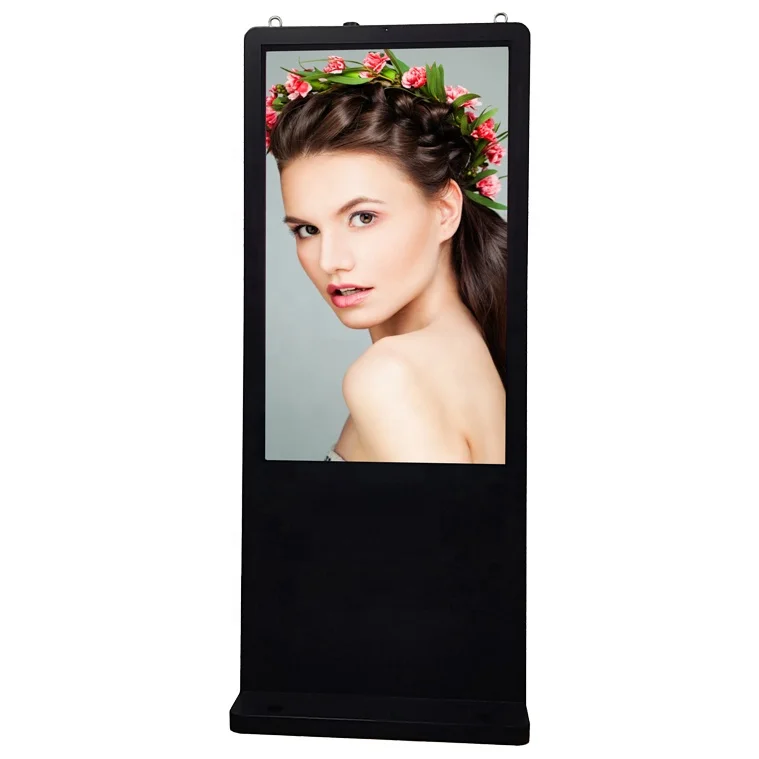 2022 New 55-Inch Outdoor Anti-Destructive Production Totem Digital LED Touch Screen Display Advertising Equipment