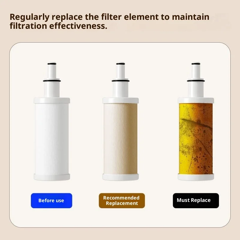 Pre-filter for showers; water purifier; beauty-enhancing household tap for showers and bathroom bathtubs.