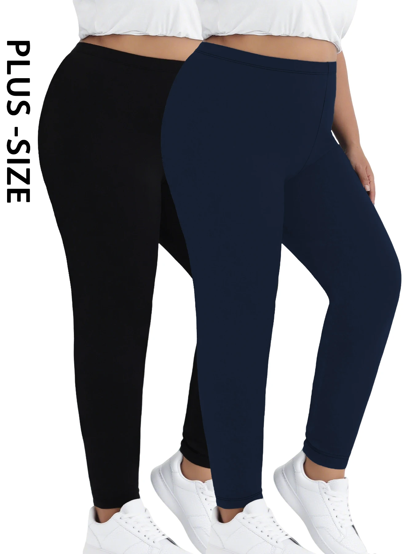 

Комплект из 2 штук: женские леггинсы больших размеров, супермягкие, с низкой посадкой, высокой эластичностью, для тренировок, йоги, бега и повседневной носки.