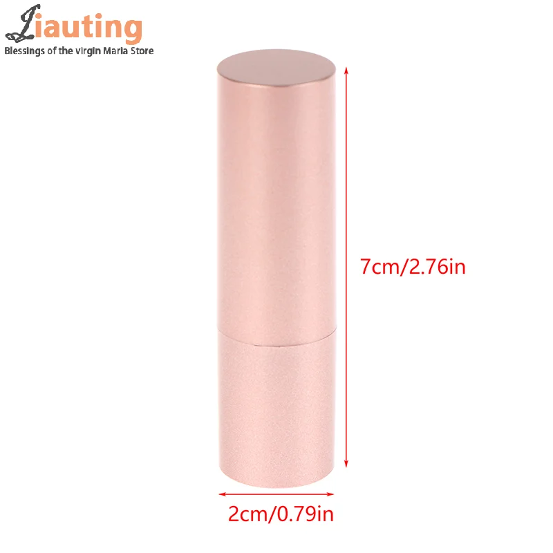 3.5 مللي أنبوب أحمر الشفاه القابل لإعادة الملء مع غطاء ماتي روز حاوية بلسم الشفاه فارغة DIY بها بنفسك مستحضرات التجميل مرهم الحاويات زجاجة السفر #1