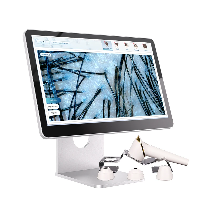 

Портативный анализатор кожи лица и интеллектуальный анализатор кожи головы с ИИ для салонов красоты