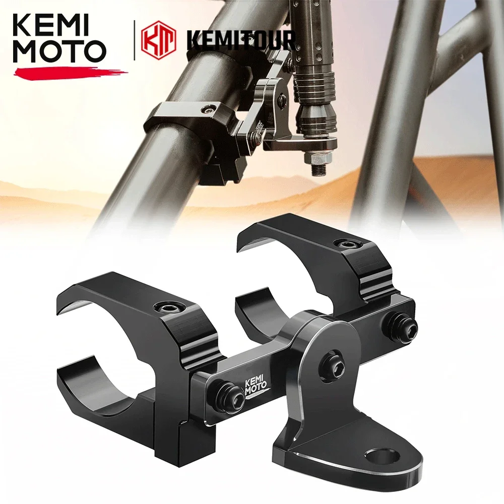 KEMiMOTO Upgraded UTV Whip Mount Double-Clamps For 1.5