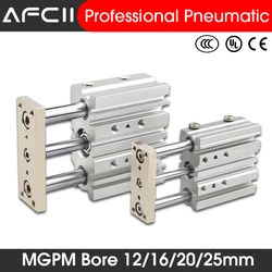 MGPM Original replacement Pneumatic Compact Guide Cylinder MGPM12 MGPM16 MGPM20 MGPM25 Stroke 10/20/30/40/50/75/100/125/200MM
