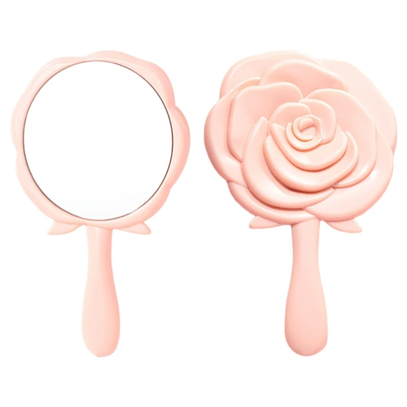 3D Rose Mirrored Mỹ phẩm Mirrored Hand Mirrored Trang điểm nhỏ Mirrored 918D
