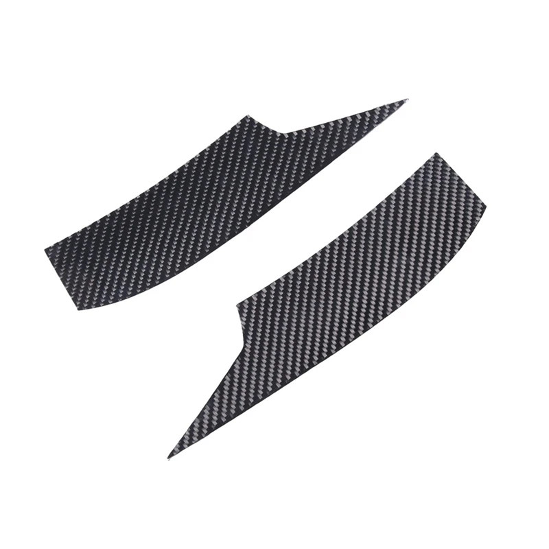 For Corvette C7 2014-2019 Soft Carbon Fiber Car Front Bumper Side Air Vent Trim Cover Air Inlet Splitters Trim Sticker