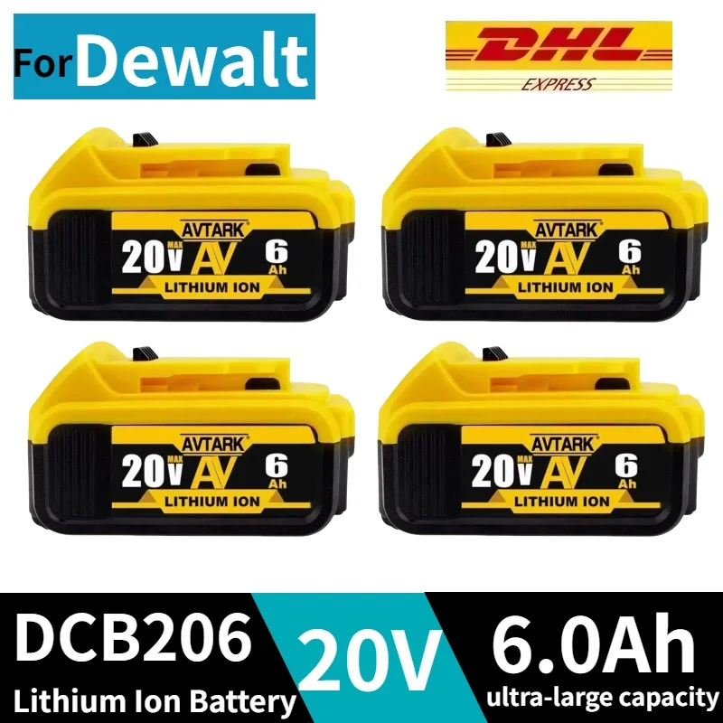 

20V MAX 12.0Ah replaceableDewalt 20V lithium-ion batteryfor Dewalt DCB180 DCB182 DCB202 DCB205 DCB206✅with Charger for tool