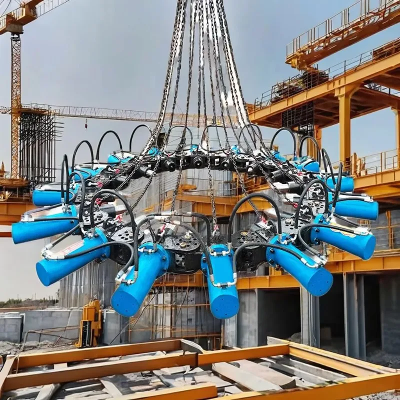 High-Power Hydraulic Pile Breaker, Concrete Pile Cutting Machine for Bridge Foundation Construction
