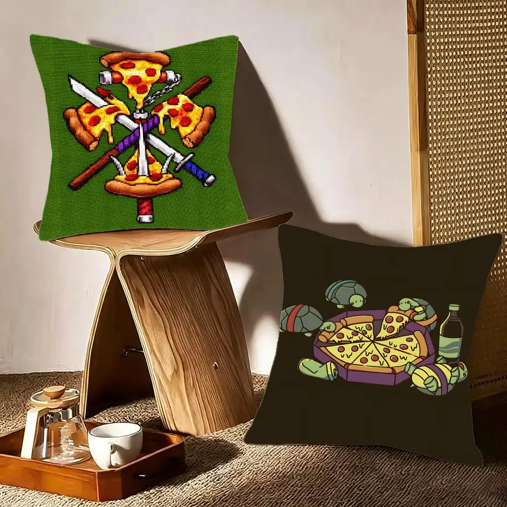 Character Teenage Mutant Ninja Turtles Cushion Cover Crystal velvet sofa Aesthetic room decor Car seat back cushion