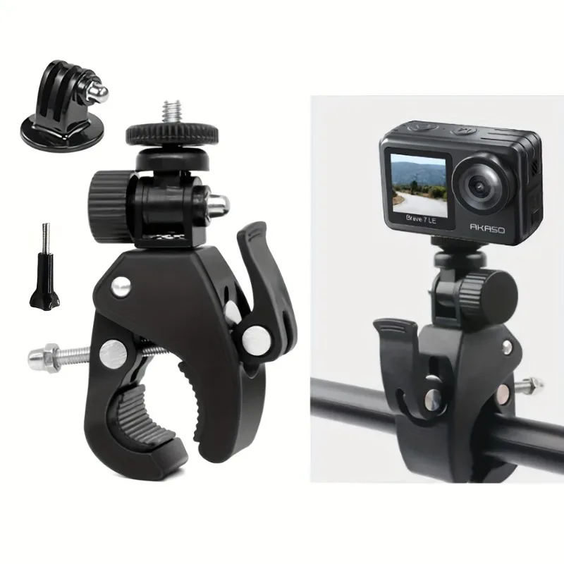 Easy to Install Bike/Bar/Bush Camera Clamp Mount for 11 10 9 8 7 6 5 4 Action Camera Hunting Clamp Accessory