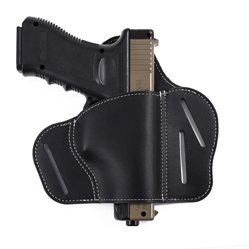 Military Outdoor Tactical General Gun Concealed Carrying Pistol Hunting Pistol Bag Pistol Accessories Leather Waist Bag