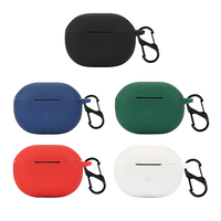 Earphone Soft Silicone Cover with Carabiner for SoundPEATS Mini Pro Wireless Bluetooth-compatible Case