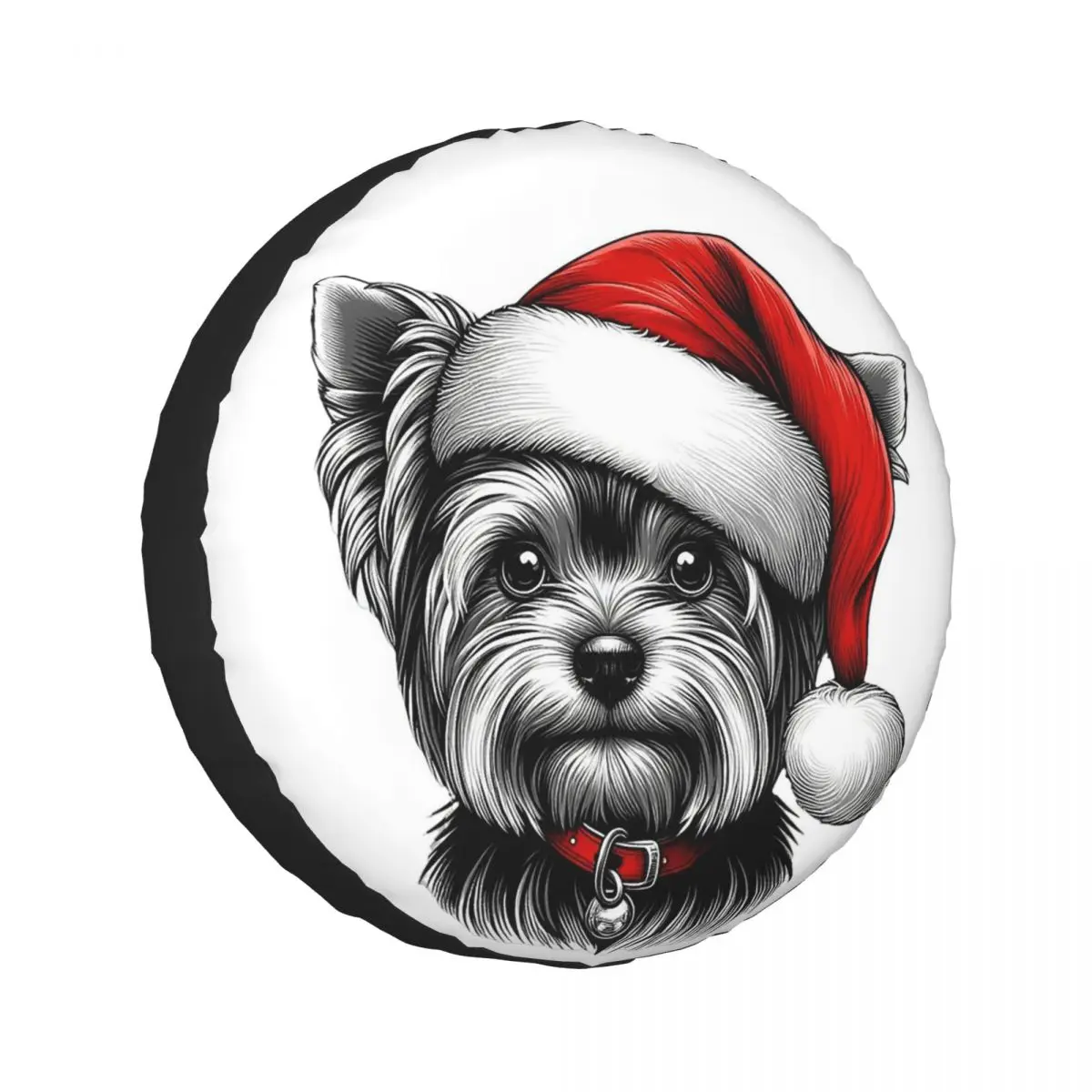

Custom Adorable Yorkshire Terrier Dog Spare Tire Cover for Car Pajero 4x4 Wheel Protector Covers 14" 15" 16" 17" Inch
