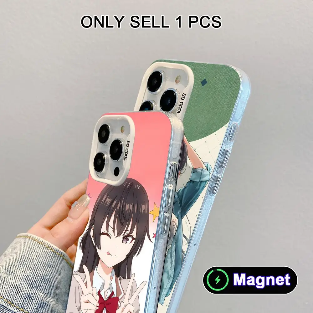

Чехол Roshidere Yuki Suou для iPhone 17 16 15 14 13 12 11 X XR XS Air Pro Max Plus, цветной, серебристый, с MagSafe