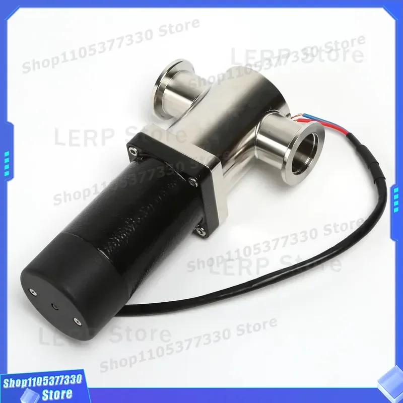 SS304 SS316L Stainless Steel KF16 25 40 50 Vacuum Solenoid Right Angle Valve Manual NW Flange OEM ODM Industrial Pipe Fitting 6