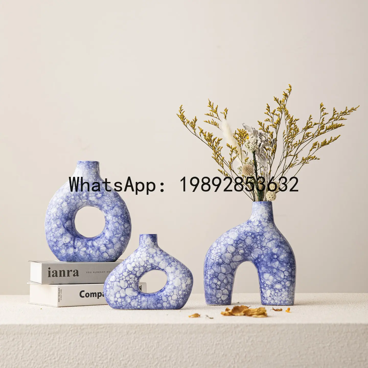 

Ceramic Vase Bubble Pattern Geometry Carved Flower Arrangement Sculpture Ceramic Cobblestone Handicrafts Home Decoration