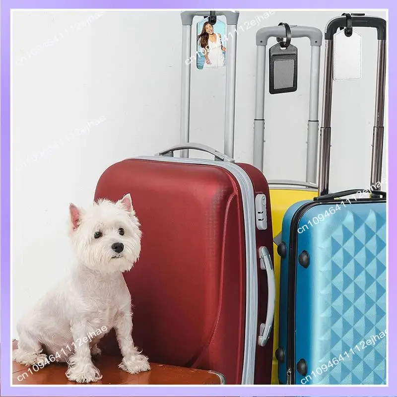 N83R 20 حزمة بو الجلود نقل الحرارة حقيبة العلامات علامات الأمتعة لحقيبة السفر حقائب رياضية حامل