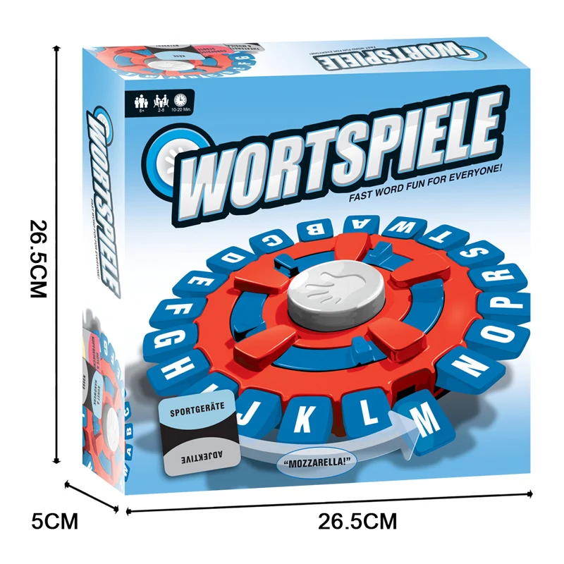 2025 لعبة الكلمات الإسبانية الجديدة من باستا النسخة الألمانية لعبة لوحة الضغط على الحروف سريعة التفكير لمتعة العائلة #3