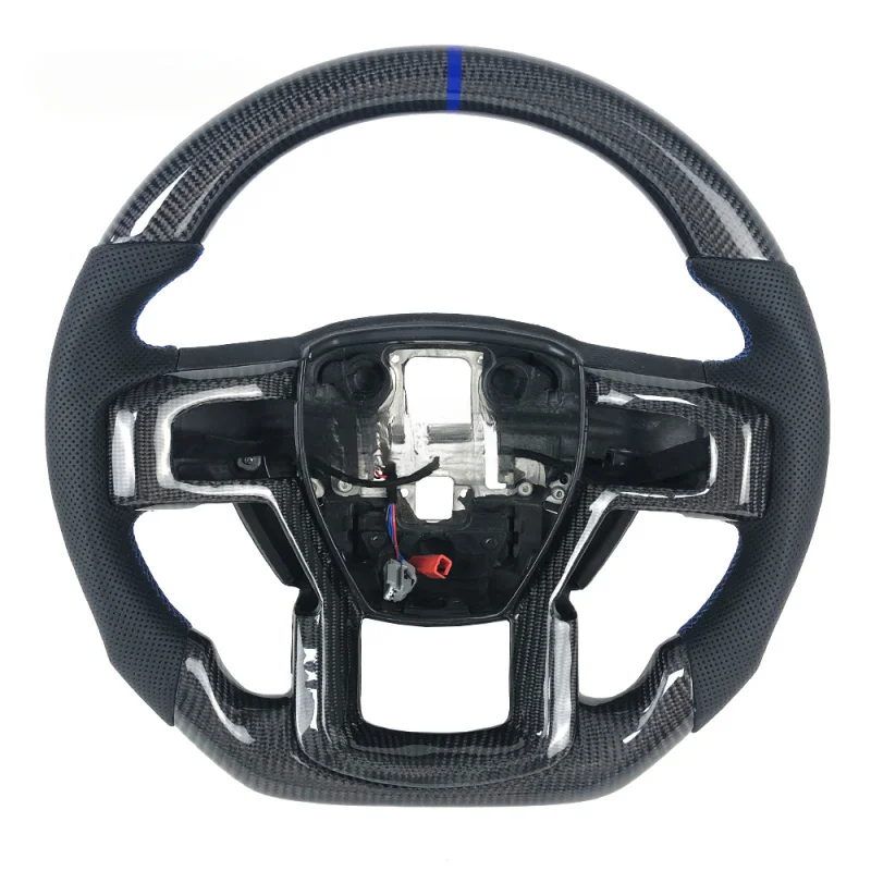 

For Ford F150 Raptor 2017-2020 Custom Perforated Leather Carbon Fiber Steering Wheel