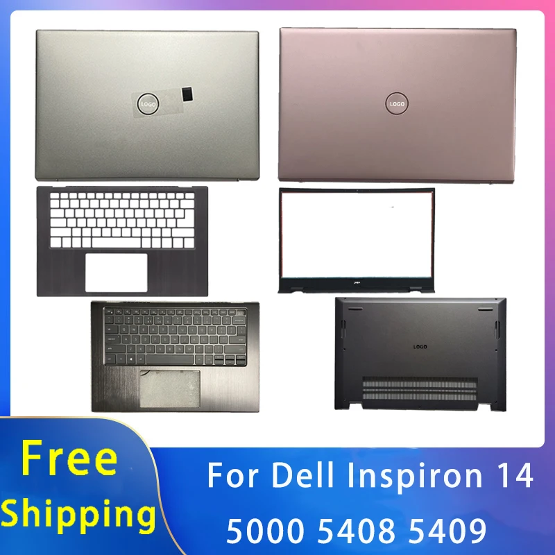 

New For Dell Inspiron 14 5000 5408 5409 ;Replacemen Laptop Accessories Lcd Back Cover/Front Bezel/Palmrest/Bottom With LOGO