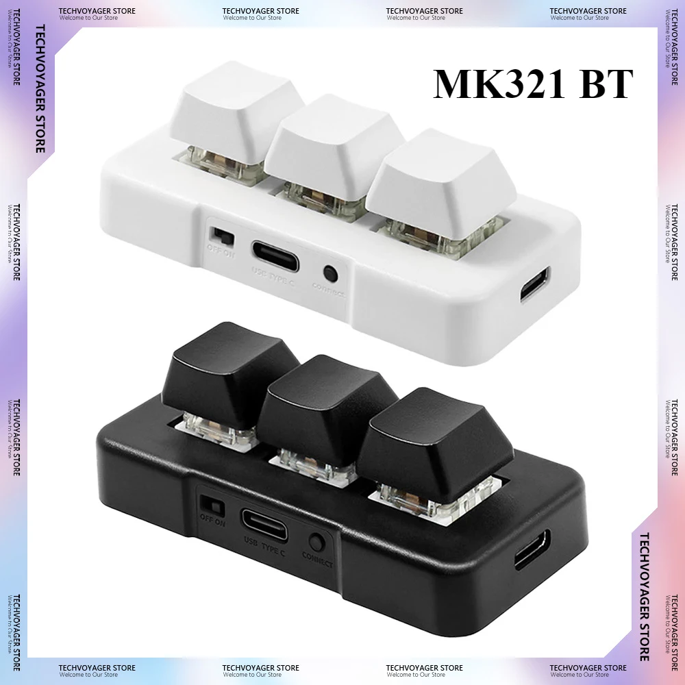 

Мини-клавиатура MK321BT, 3 клавиши, USB, Bluetooth, два режима