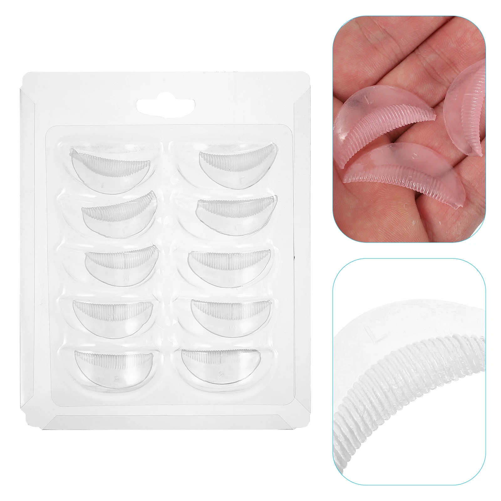 

20pcs Eyelash Perming Silicone Gasket Pads Curler Kit Silica Gel Reusable for Lashes Styling Salon Professional