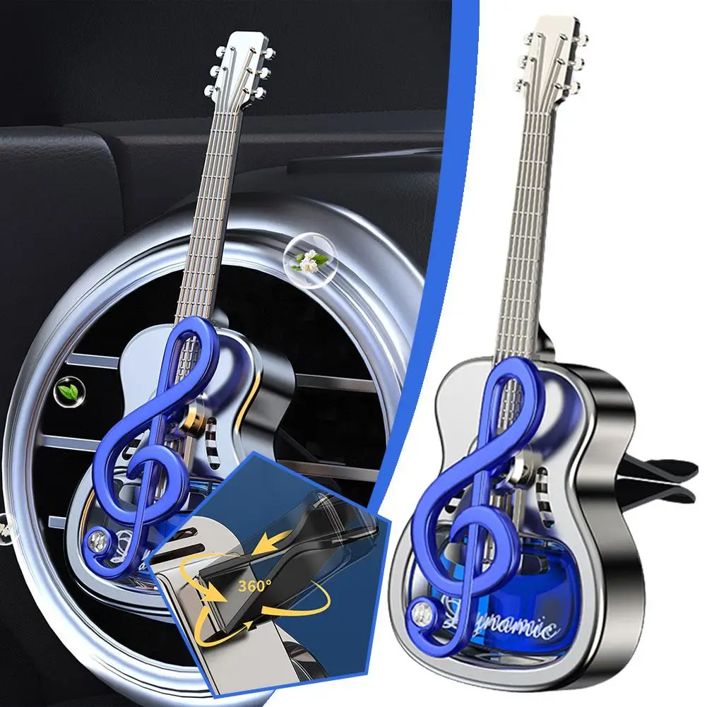 Car Fragrance Guitar Dynamic Note Air Outlet Oil Car Car Decor Aromatherapy Long-lasting Fashionable Essential Int I0d5