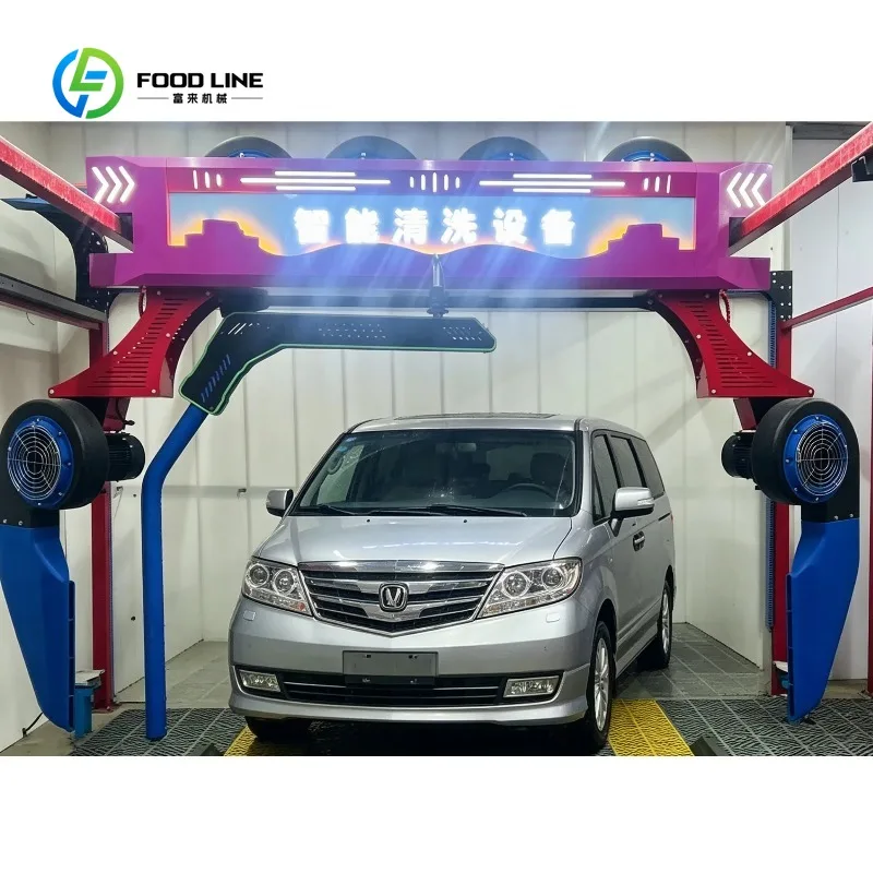 Customized 360° Touchless Fully Automatic Car Wash Machine with Air Dry for Gas Station 4S Shop Commercial Use