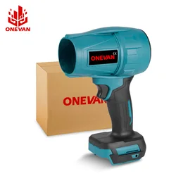 ONEVAN 150M/S Electric Turbo Fan Blowers 1200W Handheld Cordless Air Blower Violent Home Car Power Tool for Makita 18V Battery