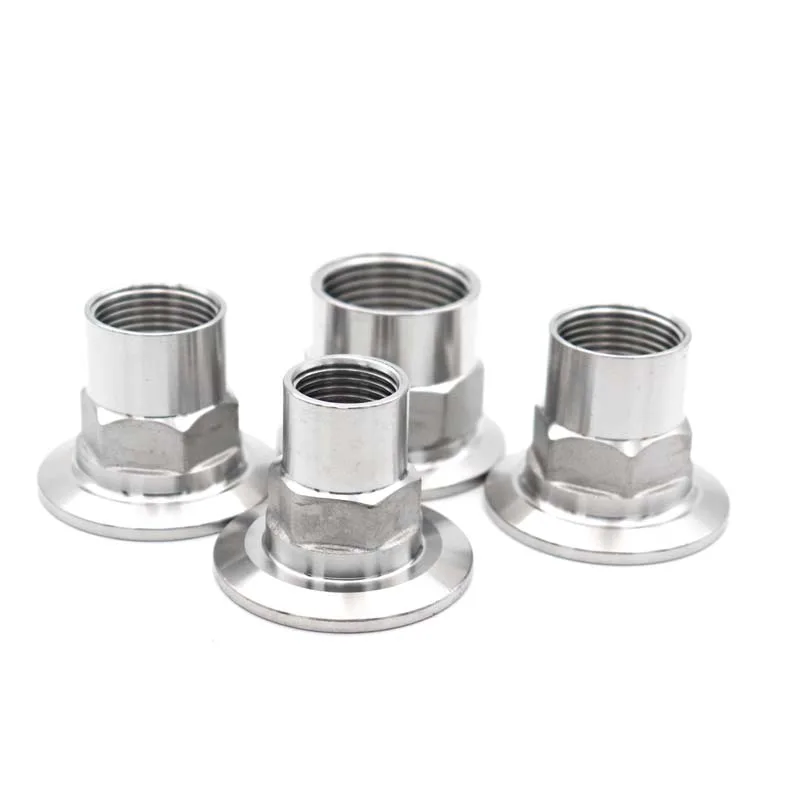 

BSP SS304 Stainless Steel1/2" 3/4" 1" 1-1/4" 1-1/2" 2" Sanitary Female Thread Hex Ferrule Pipe Fitting Tri Clamp Type