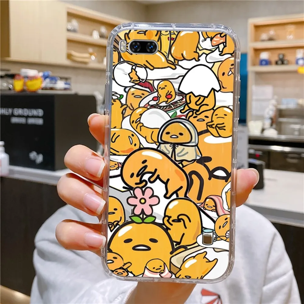 Cartoon G-Gudetama Phone Case For Huawei Mate P10 P20 P30 P40 P50 Smart Z Honor 50 60 70 Pro Lite Transparent Case