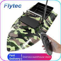 Flytec Official Store V050 Auto Cruise Nesting RC Fishing Bait Boat 500M 2KG V050 Camo Lure Boat Carp Feeder with 4 Night Lights