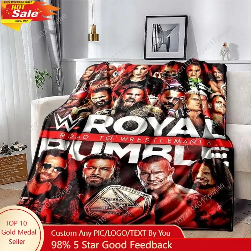 

Wrestling Entertainment WWE Printed Comfortable Soft Blanket Home Fashion Sofa Bed Living Room Warm Portable Travel Gift Blanket