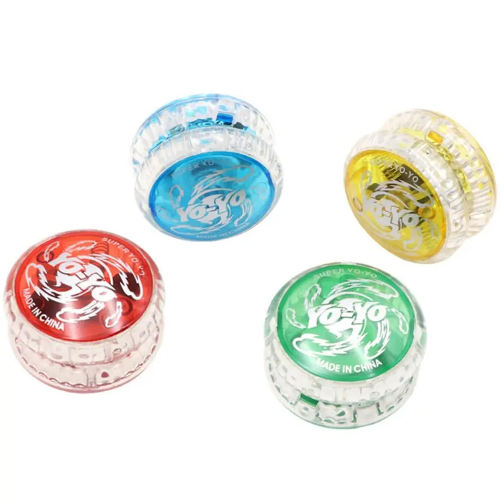 Yoyo portable en plastique 2A, simple, anti-chute, résistant à l'usure, lumineux, pour la concentration, jouet de puzzle durable