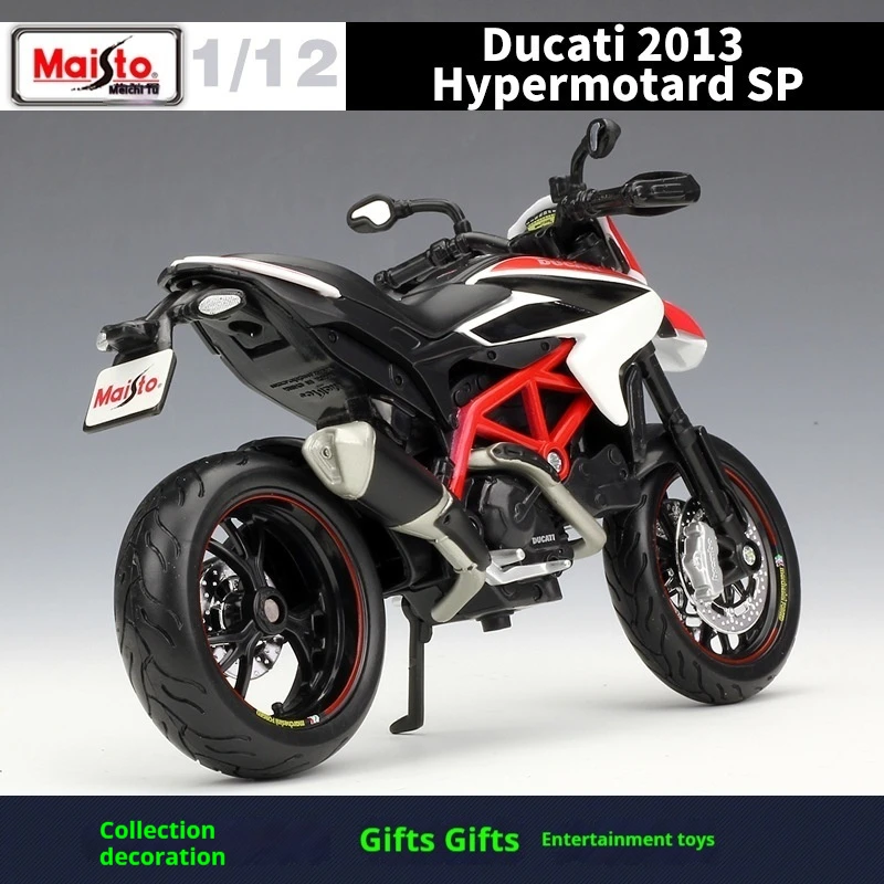 Meituan 1:12 Ducati Hacker DUCATI Hypermotard SP 2013 Simulation Motorcycle Model