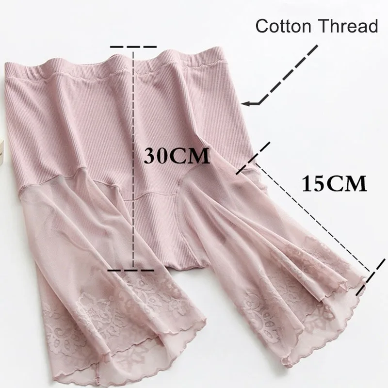 Shorts Under Skirt Sexy Lace Anti Chafing Thigh Safety Shorts Ladies Pants Large Size Safety Pants Women Leggings Women