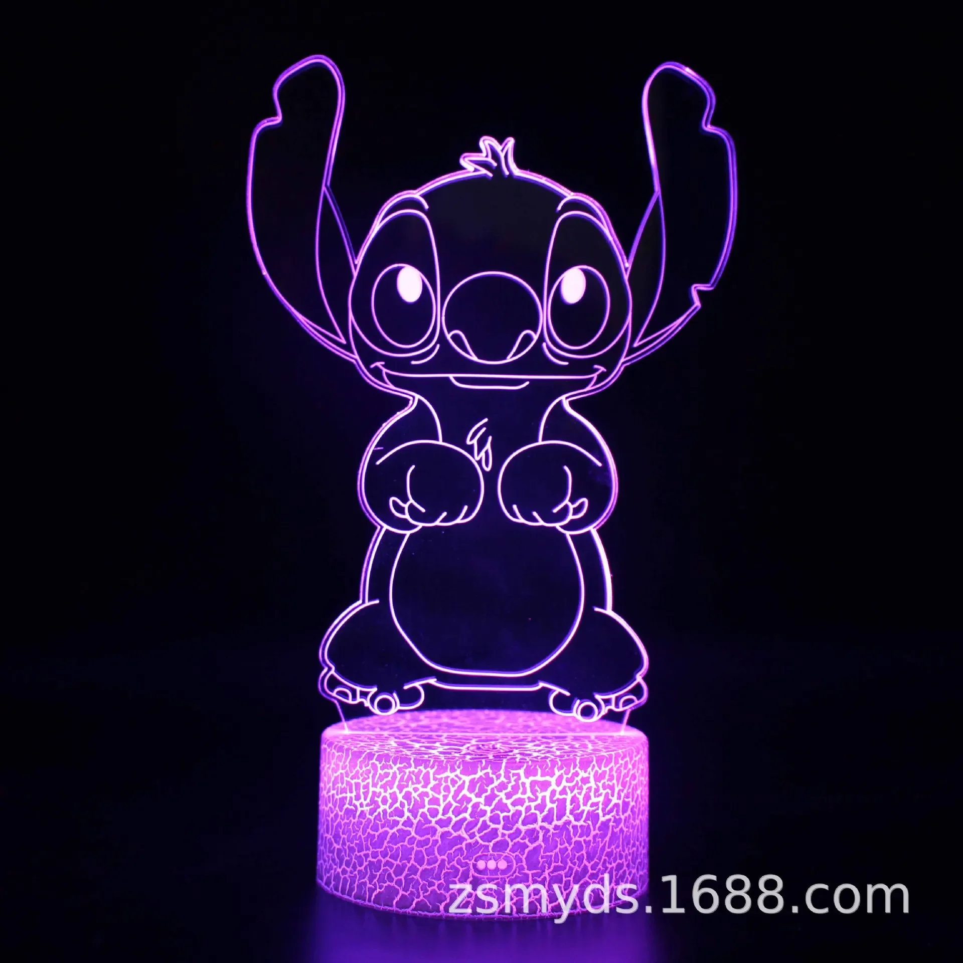 

MINISO Stitch Cartoon Lilo and Stitch Series Creative 3D Lamp LED Night Light Bedside Visual Table Lamp The Best Christmas Gift