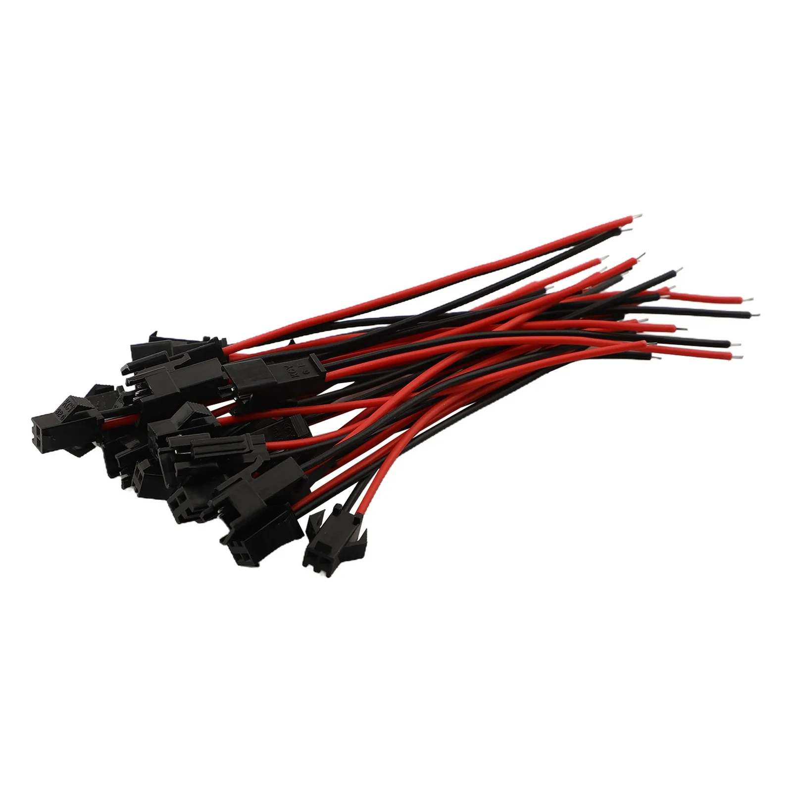 2 Pin Male Female LED Terminal Block Connector with Black Rubber Shell for LED Light Bar Wall Washer and Flashlight
