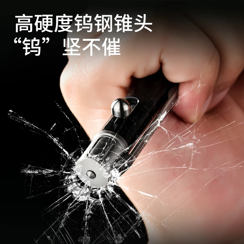 TIMULTI Titanium pen,High Quality Steel Metal Glass Breaker Office Titanium Utility Fountain Pen