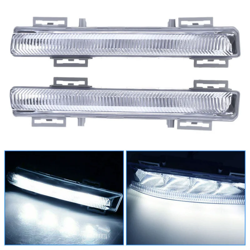 Applicable to Mercedes-BenzELevelCLevelW204W212 Front bumper fog lightLEDDaytime Running Lights Front Bumper Lights 2049068900 - Image 3