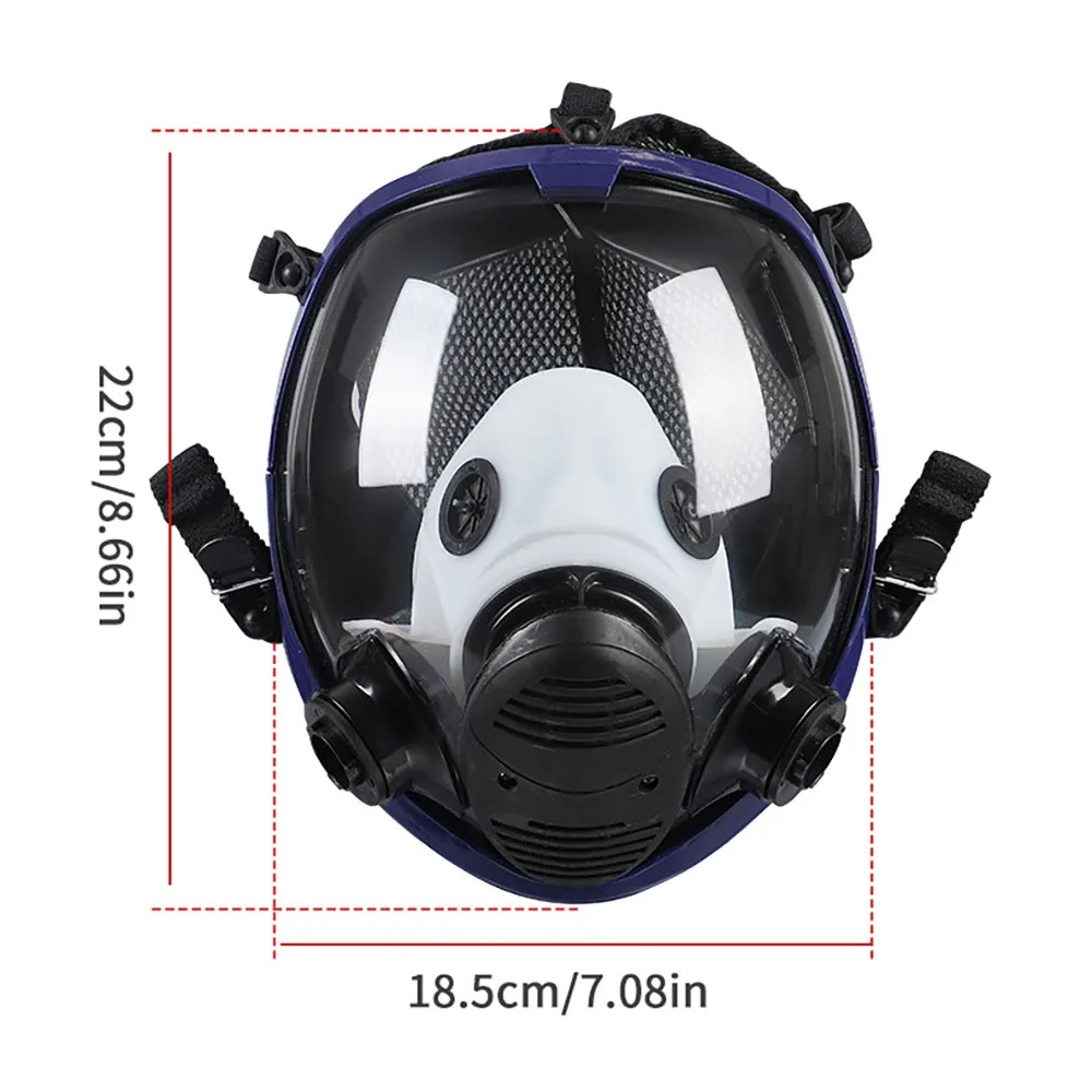 Gas Mask, Full Face Cover, Silicone Welding, Fire Protection, Dust Spraying, Chemical Industry Decoration, Dust Prevention