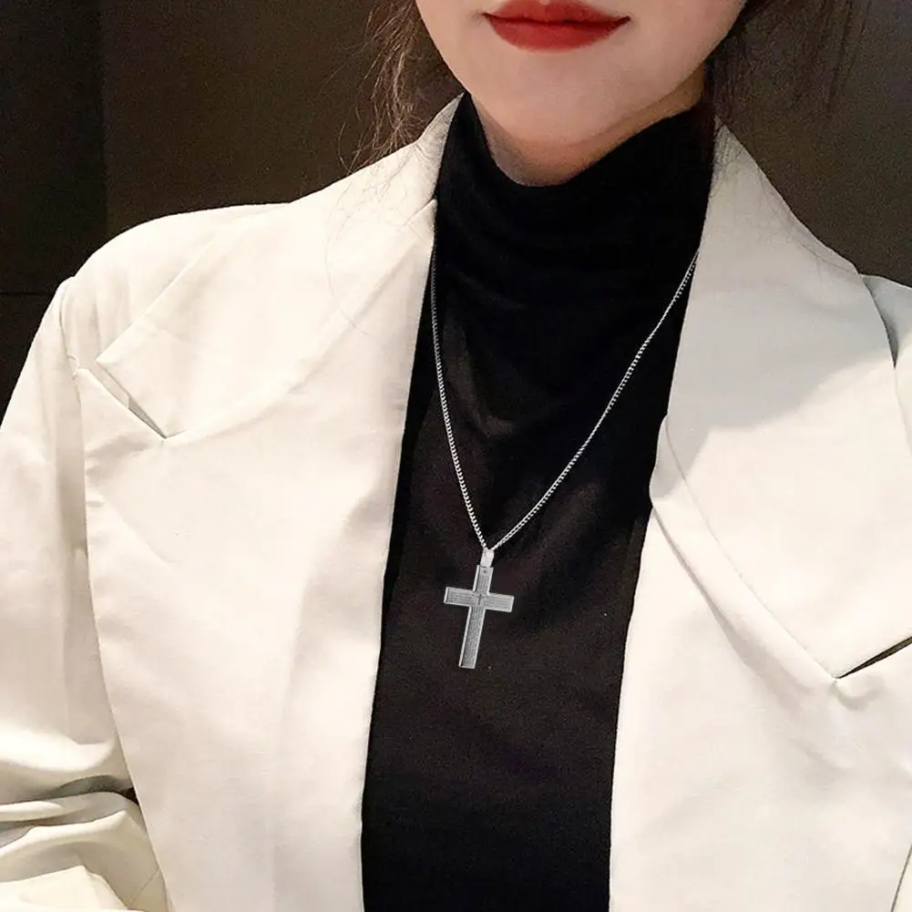 1/3 stücke Christian Bibel Kreuz Kette Halskette Stahl Großen Anhänger Halskette männer Religiöse Gebet Schmuck Corrente Masculina 2026 – Detail 23