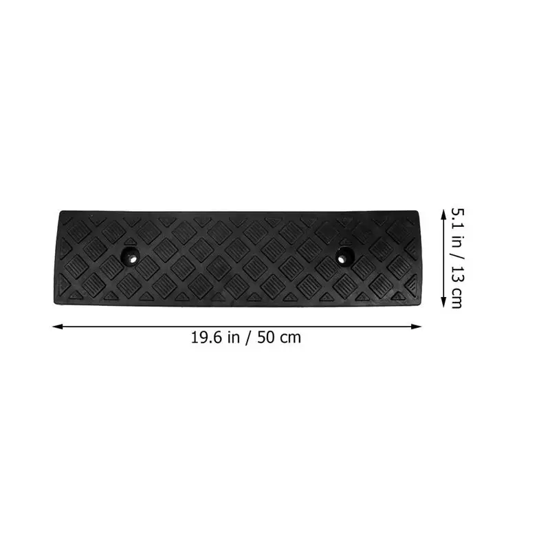 Carro Rubber Curb Rampas, Threshold Bridge Tracks, Rampas para Driveway Sidewalk, Motocicleta Pad, 2pcs