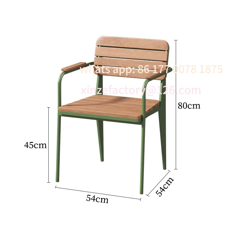 حديقة فناء خارجية قابلة للتخصيص من الحديد المطاوع وطاولة مستديرة صغيرة وشرفة في الهواء الطلق #6