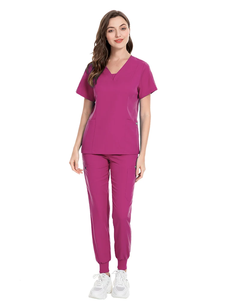 Conjunto de ropa de trabajo para mujer, uniforme médico, clínica Dental, traje quirúrgico